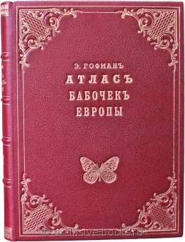 Эрнст Август Гофман, Атлас бабочек Европы и отчасти русско-азиатских владений подарочное издание в кожаном переплете