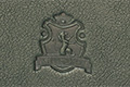 Экслибрис в виде фамильного герба, блинтовое тиснение за задней крышке
