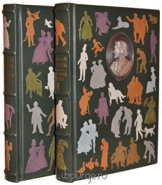 Подарочное издание в кожаном переплёте "Мертвые души (2 тома)"